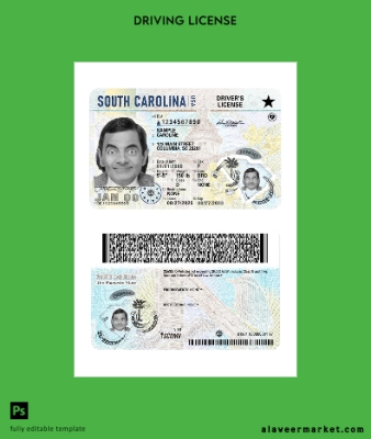USA South Carolina Sürücü Belgesi Belge 2025-present