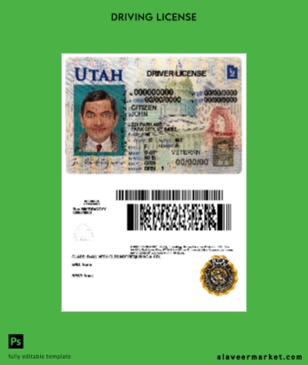 USA Utah Sürücü Belgesi Belge