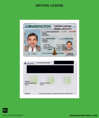 USA Washington Sürücü Belgesi Belge (2018 – present)