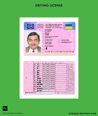 Ukrayna Sürücü Belgesi Belge 2024-present