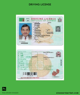 Zambia Sürücü Belgesi Belge
