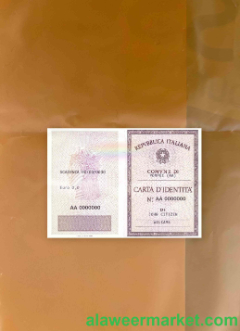 Italy Identity Card (La Carta D_Identita_ Italiana) photolook FRONT