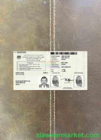 Malaysia Temporary Identification Certificate 2016 photolook