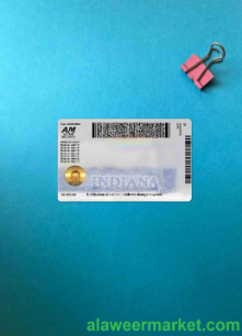 USA Indiana ID Card photolook BACK