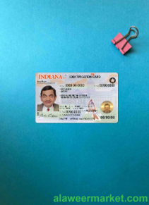 USA Indiana ID Card photolook FRONT
