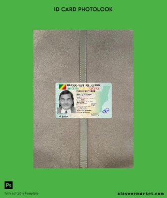 Congo Kimlik Kartı Kart photolook Ön