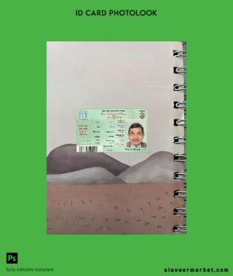 İsrail citizen Kimlik Kartı Kart photolook Ön