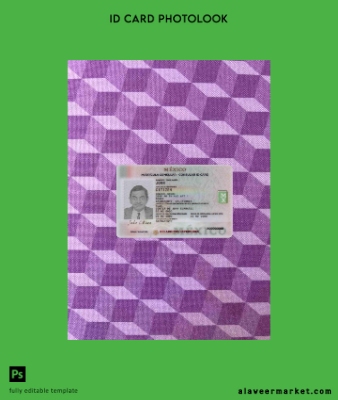 Meksika Consular Kimlik Kartı Kart photolook Ön