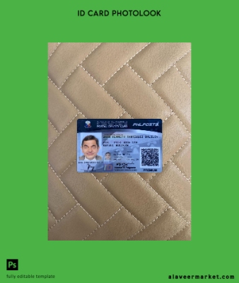 Filipinler postal Kimlik Kartı Kart photolook Ön