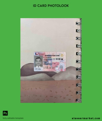 USA Texas Yeni Kimlik Kartı photolook Ön