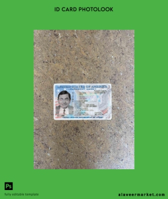 USA Pasaport Kimlik Kartı Kart photolook Ön