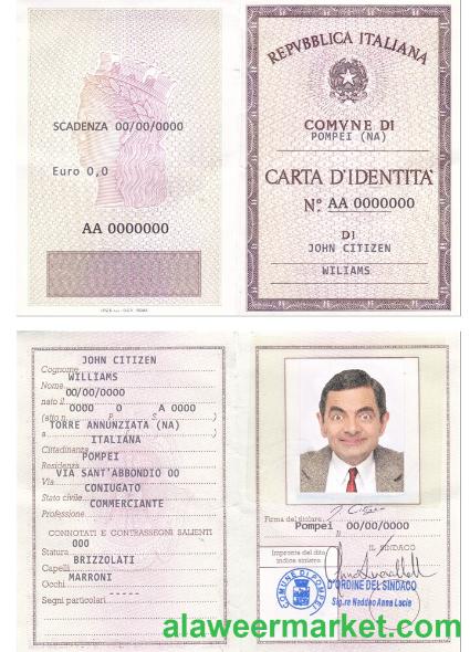 Italy Identity Card (La Carta D_Identita_ Italiana)