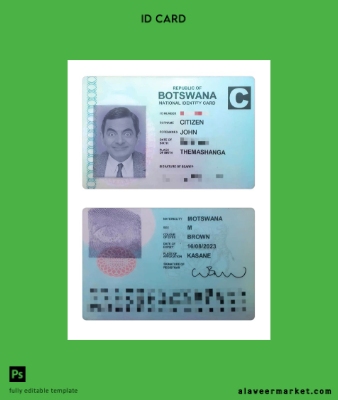 Botswana national Kimlik Kartı Kart