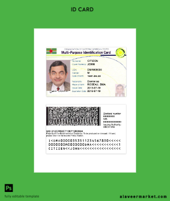 Eastern Caribbean States multi-purpose indentification Kart