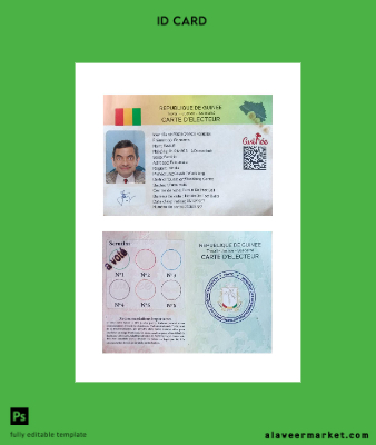 Guinea voting Kimlik Kartı Kart