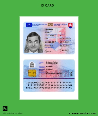 Slovakya Kimlik Kartı Kart 2025-present
