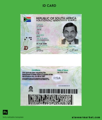 South Africa Kimlik Kartı (2013 – present)
