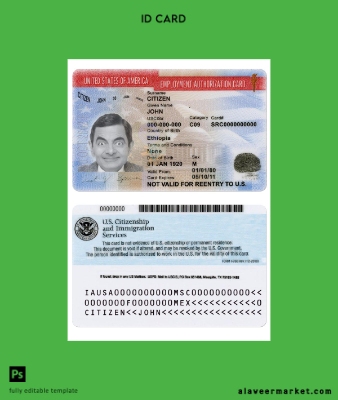 USA employment authorization Kart version 2