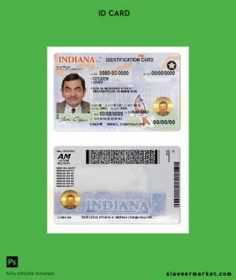 USA Hindistan state Kimlik Kartı