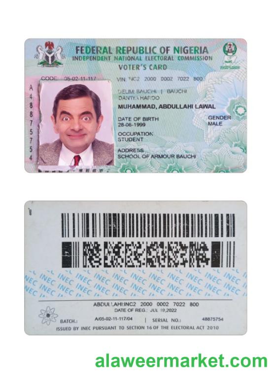 Nigeria Voter_s ID card