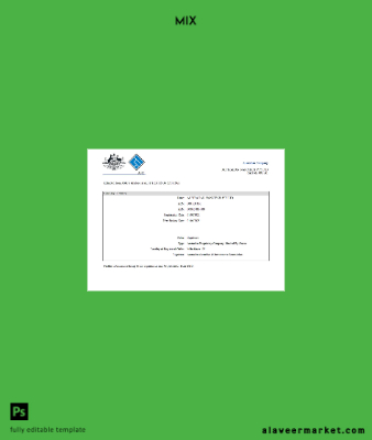 Aust (ASIC) Sertifika of Şirket Registration 2