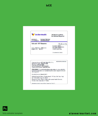 USA Yeni York Sağlık Sağlık Sertifika Kart