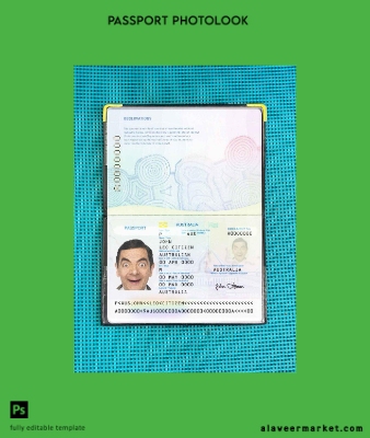 Avustralya standard Pasaport photo look