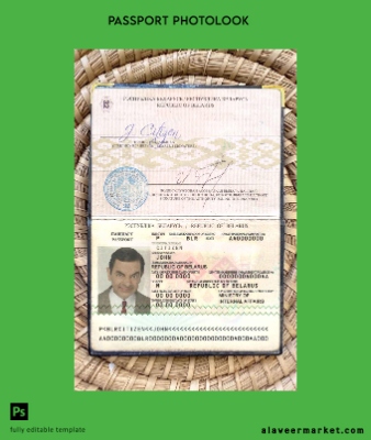 Belarus Pasaport (2006-2020) photo look
