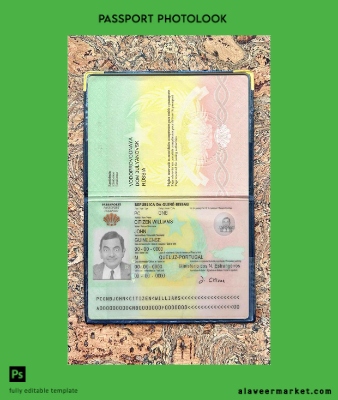 Guinea-Bissau Pasaport photo look