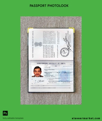Hindistan Pasaport (2013-present) photo look