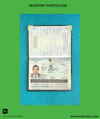 Irak Pasaport photo look