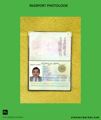 Kenya Pasaport (2011-2019) photo look