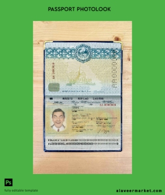 Laos Pasaport photo look