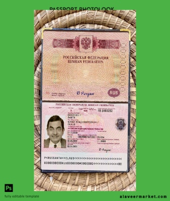 Rusya travel Pasaport photo look