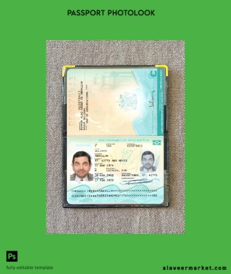 Saint Kitts and Nevis Pasaport 2019-present photolook