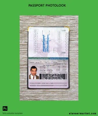 Suudi Arabistan Arabia Pasaport photo look