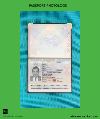 Sırbistan Pasaport 2018-present photo look