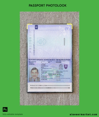 Slovakya Pasaport 2012 photo look