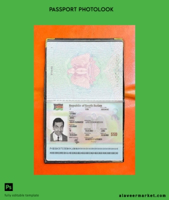 South Sudan Pasaport photo look