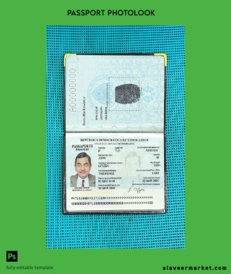 Timor-Leste Pasaport photo look