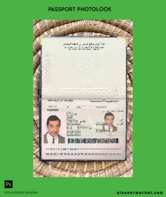 Tunus Pasaport photo look