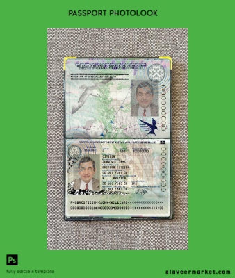 United Kingdom of Great Britain and Northern İrlanda Pasaport (2010-2015) photo look