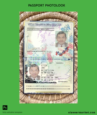 United Kingdom of Great Britain and Northern İrlanda Pasaport (2015-2020) photo look