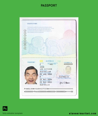 Avustralya standard Pasaport