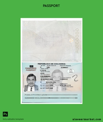 Kolombiya Pasaport (2018-present)