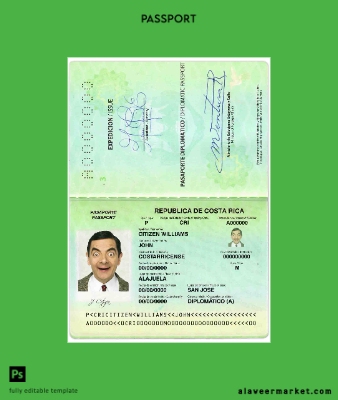 Costa Rica Diploma Pasaport