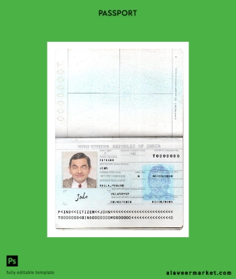 Hindistan Pasaport Yeni version 2 pages 1