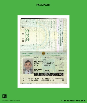 Irak Yeni Pasaport 2019-present
