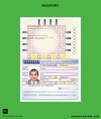 Hollanda (Holland) Pasaport (2006-2016)