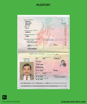 Union des Comores Pasaport